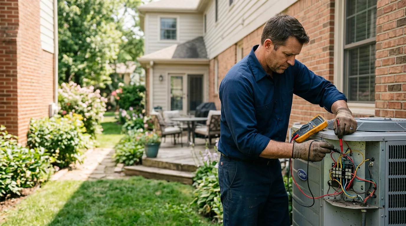 HVAC technician working near Hamler, OH